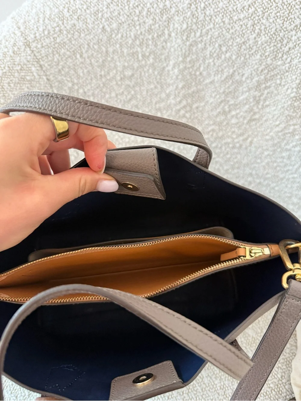 Tory Burch Small Perry Triple-Compartment Tote
